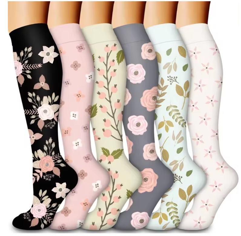 Calze Mediche Graduata- Set 6 paia Floreale 🧦💐